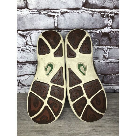 Olukai Nohea Mesh Mustang Lime Textile Slip On Casual Sneakers Men Sz 8M US/41EU - Picture 8 of 16